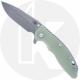 Hinderer Knives XM-18 3.5 Inch Knife - Spear Point - Working Finish - S45VN - Tri Way Pivot - Translucent G-10