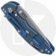 Hinderer Knives XM-18 3.5 Inch Knife - Spear Point - Working Finish - S45VN - Tri Way Pivot - Blue / Black G-10 / Battle Blue Ti