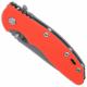 Rick Hinderer Knives SKINNY XM-18 3.5 Inch Knife - Slicer - Working Finish - MagnaCut - Orange G10