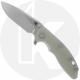 Rick Hinderer Knives SKINNY XM-18 3.5 Inch Knife - Slicer - Stonewash - MagnaCut - Translucent Green G10