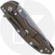 Rick Hinderer Knives SKINNY XM-18 3.5 Inch Knife - Slicer - Working Finish - MagnaCut - Black G10 / Battle Bronze Ti