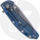 Rick Hinderer Knives SKINNY XM-18 3.5 Inch Knife - Slicer - Working Finish - MagnaCut - Blue G10 / Battle Blue Ti