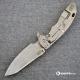 Hinderer Knives XM-18 3.5 Inch Knife - Gen 5 Sheepsfoot - Stonewash - Blue G-10 Handle