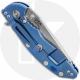 Rick Hinderer XM-18 3.5 Inch Knife - S45VN Spear Point - Stonewash Finish - Translucent G10/Blue Ti