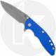 Rick Hinderer XM-18 3.5 Inch Knife - S45VN Slicer - Working Finish - Blue G10