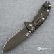 Hinderer Knives XM-18 3.5 Inch Knife - Gen 5 Spanto - Battle Black DLC - OD Green / Black G-10 Handle