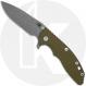Rick Hinderer Knives SKINNY XM-18 3.5 Inch Knife - Hollow Grind Slicer - Working Finish - MagnaCut - OD Green G10