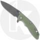 Rick Hinderer Knives SKINNY XM-18 3.5 Inch Knife - Hollow Grind Slicer - Working Finish - MagnaCut - Translucent Green G10