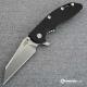 Hinderer Knives XM-18 3.5 Inch Knife - Gen 5 Wharncliffe - Stonewash - CPM 20CV - Black G-10 Handle