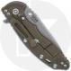 Rick Hinderer Knives SKINNY XM-18 3.5 Inch Knife - Hollow Grind Slicer - Working Finish - MagnaCut - Translucent Green G10/Battl