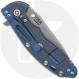 Rick Hinderer Knives SKINNY XM-18 3.5 Inch Knife - Hollow Grind Slicer - Working Finish - MagnaCut - Blue/Black G10/Battle Blue