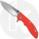 Rick Hinderer Knives SKINNY XM-18 3.5 Inch Knife - Hollow Grind Slicer - Stonewash Finish - MagnaCut - Orange G10
