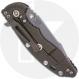 Rick Hinderer XM-18 3.5 Inch Knife - Skinny Harpoon Spanto - Working Finish - MagnaCut - Blue/Black G10 / Battle Bronze Titanium