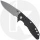 Rick Hinderer XM-18 3.25 Inch Knife - Working Finish MagnaCut Spanto - Black G10 / Working Finish Titanium