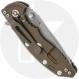 Rick Hinderer XM-18 3.25 Inch Knife - Working Finish MagnaCut Spanto - Black G10 / Battle Bronze Titanium
