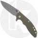Rick Hinderer XM-18 3.25 Inch Knife - Working Finish MagnaCut Spanto - OD Green G10 / Battle Bronze Titanium
