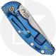 Rick Hinderer XM-18 3.25 Inch Knife - Stonewash MagnaCut Spanto - Black G10 / Stonewash Blue Titanium - Non Flipper