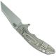 Hinderer Knives XM-18 3 Inch Knife - Gen 6 Wharncliffe - Tri Way Pivot - Stonewash - Orange G-10 Handle