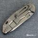 Hinderer Knives XM-18 3.5 Inch Knife - Gen 6 Sheepsfoot - Tri Way Pivot - Stonewash - Black G-10 Handle