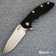 Hinderer Knives SKINNY XM-18 3.5 Inch Knife - Gen 6 Slicer - Stonewash - Tri Way Pivot - Black G-10 Handle