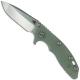 Hinderer Knives XM-18 3 Inch Knife - Spear Point - Stonewash - Tri Way Pivot - Translucent G-10 Handle