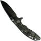 Hinderer Knives XM-18 3 Inch Knife - Slicer - Stonewash Black DLC - Tri Way Pivot - Translucent G-10 Handle