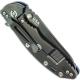 Hinderer Knives XM-18 3.5 Inch Knife - Gen 6 Sheepfoot - Stonewash Black DLC - Tri Way Pivot - Blue G-10 Handle