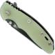 Hinderer Knives XM-18 3.5 Inch Knife - Gen 6 Sheepfoot - Stonewash Black DLC - Tri Way Pivot - Translucent G-10 Handle