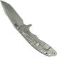 Hinderer Knives XM-18 3.5 Inch Knife - Gen 6 Harpoon Spanto - Stonewash - Tri Way Pivot - Blue G-10