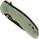 Hinderer Knives XM-18 3.5 Inch Knife - Gen 6 Harpoon Spanto - Stonewash Black DLC - Tri Way Pivot - Translucent G-10