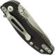 Hinderer Knives SKINNY XM-18 3 Inch Knife - Sheepsfoot - Stonewash - Tri Way Pivot - Black G-10