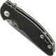 Hinderer Knives SKINNY XM-18 3 Inch Knife - Sheepsfoot - Stonewash - Tri Way Pivot - Black G-10