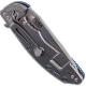 Hinderer Knives Gen 6 XM-18 3.5 Inch Knife - Spear Point - Stonewash Finish - Tri Way Pivot - Blue G-10