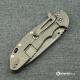 Hinderer Knives XM-24 Skinny Slicer Knife - Stonewash Finish - Black G10 Handle