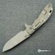 Hinderer Knives XM-24 Skinny Slicer Knife - Stonewash Finish - Black G10 Handle