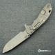 Hinderer Knives XM-24 Skinny Slicer Knife - Stonewash Finish - OD Green G10 Handle