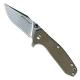 Real Steel H5 Knife, Brown G10, RS-7754