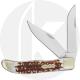 Uncle Henry 227UH Folding Bowie Next Gen - 2 Stainless Steel Blades - Staglon Handle