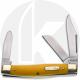 Old Timer Knives Senior Stockman Old Timer Knife, Yellow, SC-8OTY