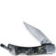 Schrade Imperial Lockback Knife with Bail IMP40 Pocket Knife Black and White Swirl POM