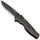 SOG Flash I Knife, Black Part Serrated, SG-T97S