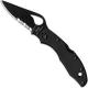 Spyderco Meadowlark 2 SS, Black Part Serrated, SP-BY04BKPS2