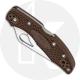 Spyderco Byrd Meadowlark 2 BY04PSBN2 Knife Value Price EDC Part Serrated Lock Back Folder Brown FRN