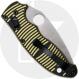 Spyderco Manix 2 Salt C101GBKYLMCP2 Knife - CPM MagnaCut Leaf-Shaped Blade - Black/Yellow G10