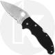 Spyderco Manix 83mm C101GPS - Part Serrated S30V Drop Point - Black G10 - Discontinued Item - Serial Numbered - BNIB