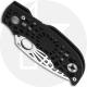 Spyderco S Knife C109BKP - Web Pattern Blade and Black Aluminum Handle - Discontinued Item - Serial Numbered - BNIB