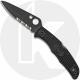 Spyderco Knives Spyderco Endura 4 Lightweight, Black Part Serrated, SP-C10PSBBK