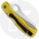 Spyderco Saver Salt 79mm - Serrated H-2 Sheepfoot - Yellow FRN