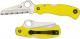 Spyderco Saver Salt 79mm - Serrated H-2 Sheepfoot - Yellow FRN