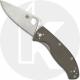 Spyderco Tenacious C122GBNM4P Knife - M4 Blade - Brown G10 Handle